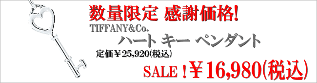 �yNew Arrival�zTIFFANY&Co. �n�[�g �L�[ �y���_���g (�{�[���`�F�[��)