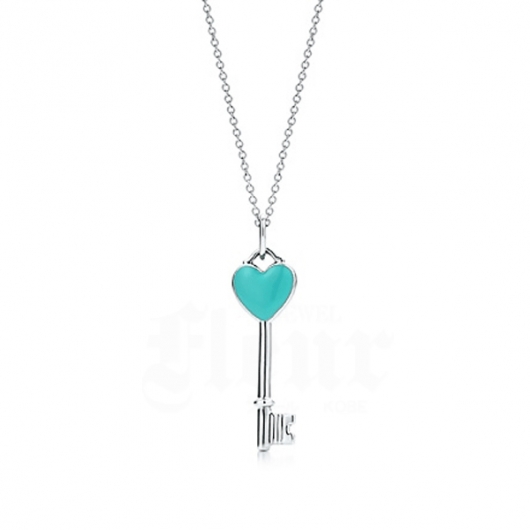 Tiffany & Co. - Tiffany ブルーエナメル ハートキー ネックレスの通販 by こうふくや｜ティファニーならラクマ